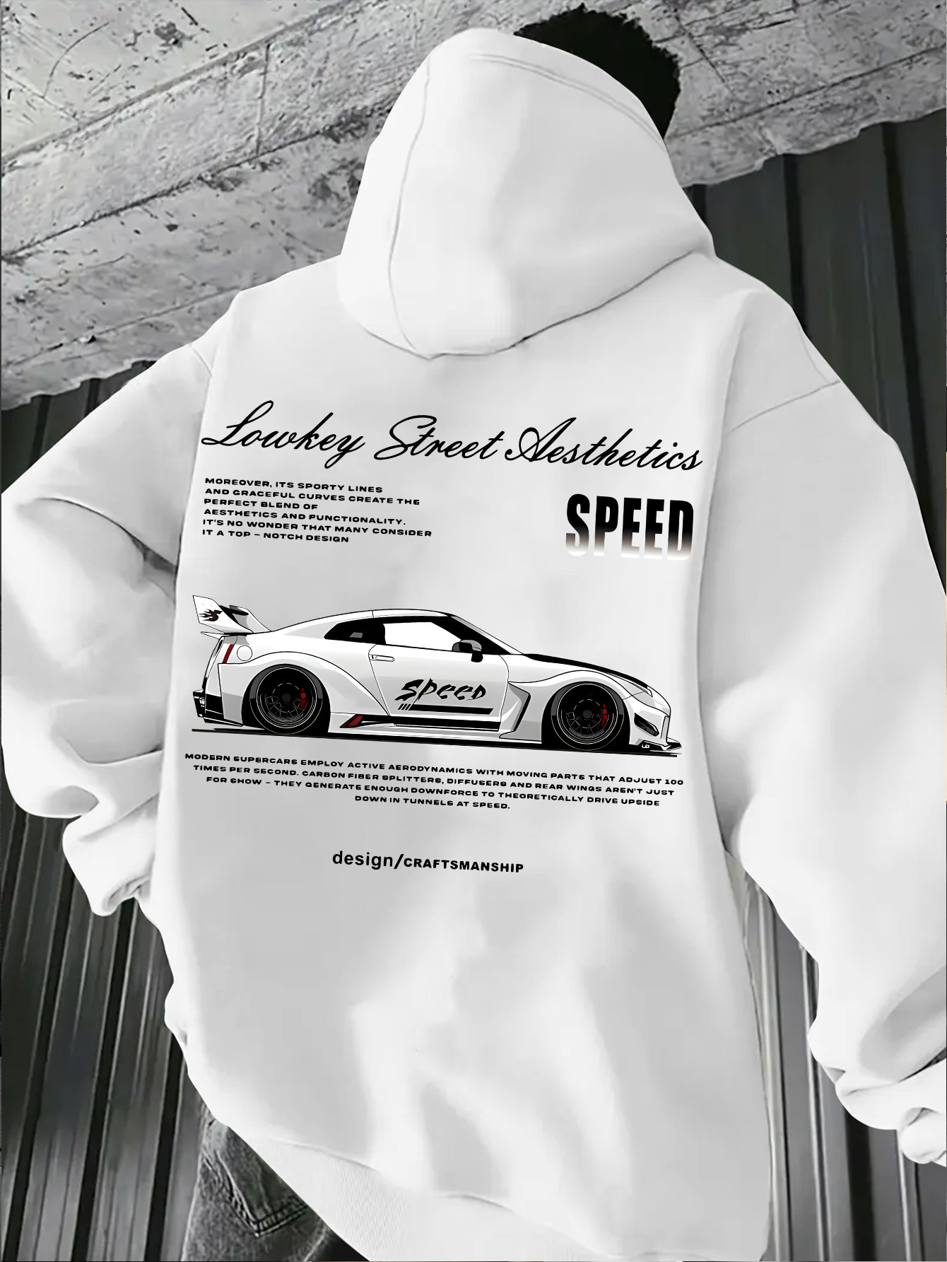 Fear Of God Essential - 2026 Neu eingetroffener Sportwagen-Grafik-Hoodie für Herren