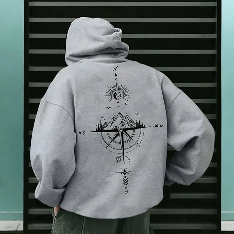 Vintage-Kompass-Druck-Hoodies  – Fear Of God Essential Bewertung und Preis